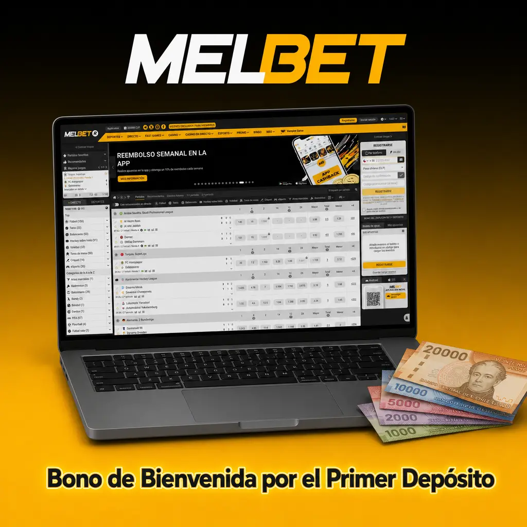 Bono de bienvenida por el primer depósito en Melbet