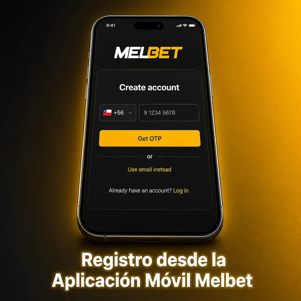 Registro en la aplicación móvil Melbet